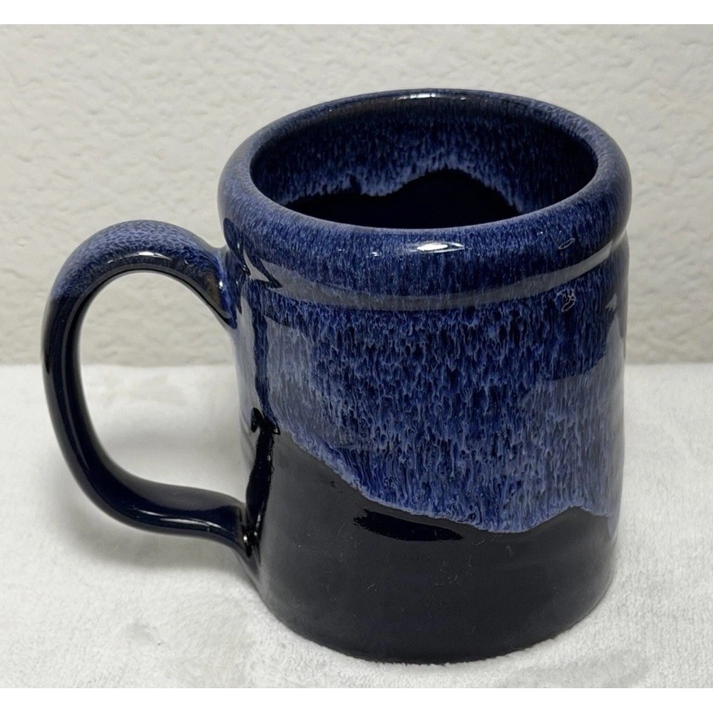 Bones Coffee Blue High Voltage 2021 Mug -Made by Deneen Pottery Gothic/Steampunk - Picture 3 of 8